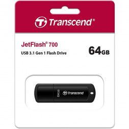 3.1 USB флеш накопитель Transcend 64GB JetFlash 700 черный