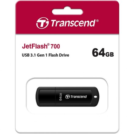  3.1 USB флеш накопитель Transcend 64GB JetFlash 700 черный