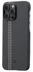 Накладка для i-Phone 14 Pro 6.1&quot; Pitaka Magez Case 3 чёрная с узорами