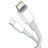  Кабель-зарядка Type-C на Lightning Baseus High Density Braided 1м (CATLGD-02) 20W белый