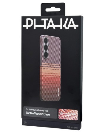  Накладка для Samsung Galaxy S25 Pitaka Tactile Woven Case (Sunset)