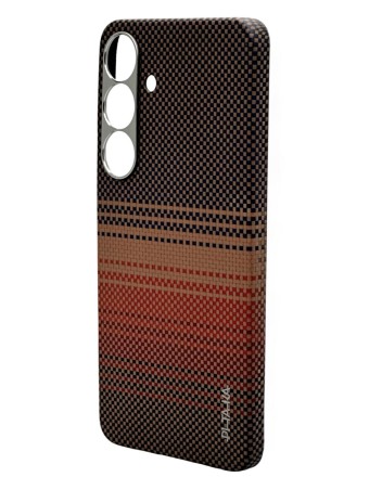  Накладка для Samsung Galaxy S25 Pitaka Tactile Woven Case (Sunset)