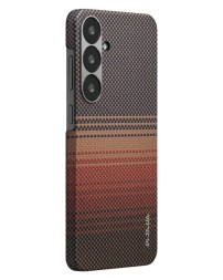 Накладка для Samsung Galaxy S25 Pitaka Tactile Woven Case (Sunset)
