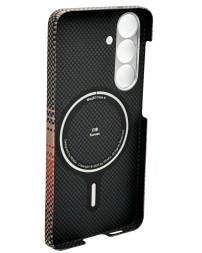 Накладка для Samsung Galaxy S25 Pitaka Tactile Woven Case (Sunset)