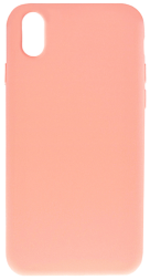 Чехол-накладка i-Phone X/XS Silicone icase №59 бледно-персиковая