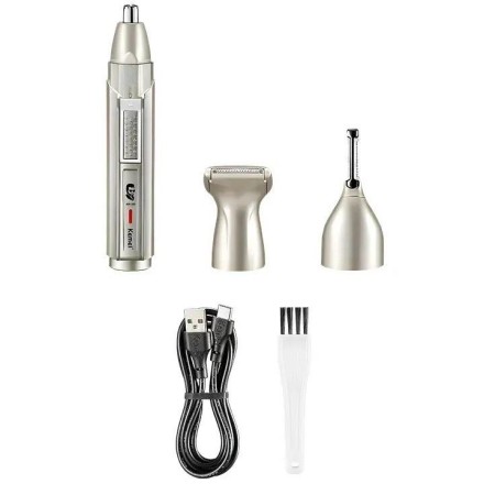  Электрический триммер для носа Kemei KM-315 серебристый