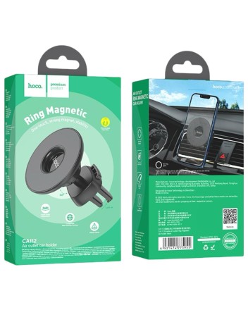  Держатель в автомобиль в воздуховод Hoco CA112 магнитный черный