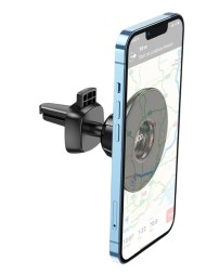 Держатель в автомобиль в воздуховод Hoco CA112 магнитный черный