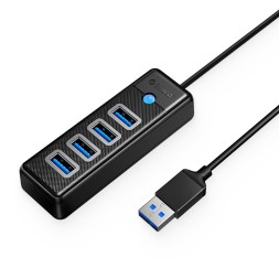 USB хаб Orico PW4U-U3 USB3.0x4 черный