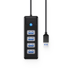 USB хаб Orico PW4U-U3 USB3.0x4 черный