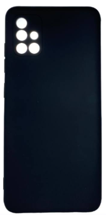  Накладка для Samsung Galaxy A51 Silicone cover без логотипа черная