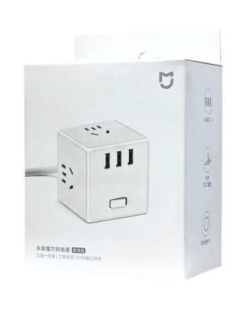  Сетевой удлинитель Mijia Rubiks Cube Converter 3Sockets/3 USB (MJCXB3-02QM) белый