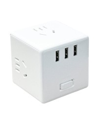 Сетевой удлинитель Mijia Rubiks Cube Converter 3Sockets/3 USB (MJCXB3-02QM) белый 