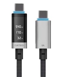 Usb Кабель-зарядка Type-C на Type-C Cuktech CMC615P 6A 240W 1.5м черный