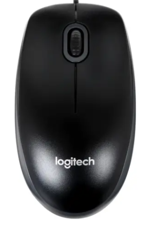  Мышь проводная Logitech B100 USB/DPI 1000/3 кнопки/1.8м чёрный