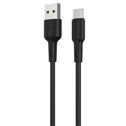 Usb Кабель-зарядка Type-C Borofone BX30 Silicone 3A 1м силиконовый чёрный