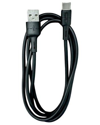  Usb Кабель-зарядка Type-C Borofone BX30 Silicone 3A 1м силиконовый чёрный