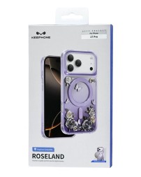 Накладка для i-Phone 17 Pro Keephone Roseland MagSnap сиреневая