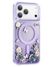 Накладка для i-Phone 17 Pro Keephone Roseland MagSnap сиреневая
