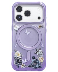 Накладка для i-Phone 17 Pro Keephone Roseland MagSnap сиреневая