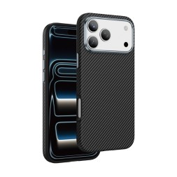 Накладка для i-Phone 17 Pro Max Keephone Kevlar Caiser MagSnap чёрный