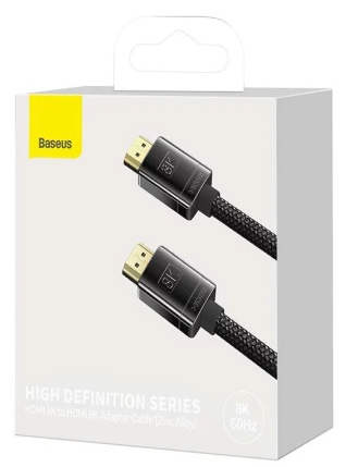  Baseus High Definition Series HDMI 8K to HDMI 8K Adapter Cable 2м WKGQ000101 черный