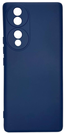  Накладка для Huawei Honor 70 5G Silicone cover без логотипа темно-синяя