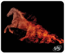 Perfeo Коврик для компьютерной мыши &quot;Flames&quot;, &quot;Лошадь&quot;, (240*320*3 мм), ткань+резиновое основание