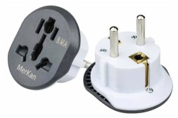 Универсальное переходник для розетки с китайской вилки  Merkan Europe/UK/USA/AUST