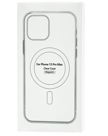  Накладка для i-Phone 15 Pro Max силикон MagSafe Clear Case