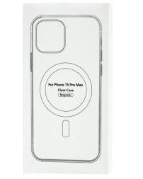 Накладка для i-Phone 15 Pro Max силикон MagSafe Clear Case
