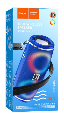  Bluetooth колонка Hoco HC12 BT5.0/2400mAh/4ч/10Вт/TF/FM/USB/AUX синяя