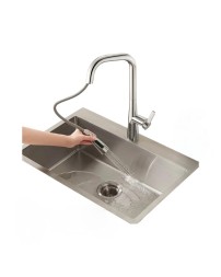 Выдвижной кухонный смеситель Mijia Pull-out kitchen Faucet S1 MJCLSCFLT01D серебристый