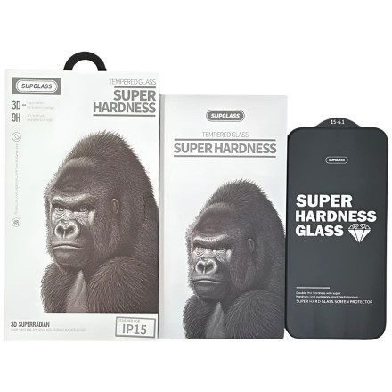  Защитное стекло для i-Phone 15 6.1&quot; Supglass XC-11 3D чёрное