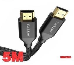 Кабель HDMI - HDMI v1.4 Earldom ET-W26 4K 5м черный