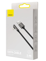 Usb Кабель-зарядка Lightning Baseus Legend Elbow 2.4A 1м (CALCS-01) чёрный
