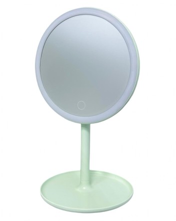  Зеркало для макияжа Doco LED Make-up Mirror Pro Mint M002 зеленое