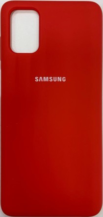  Накладка для Samsung Galaxy M51 Silicone cover красная