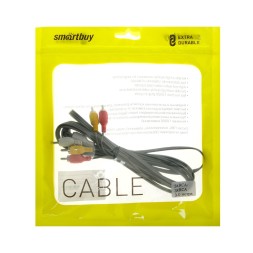 Кабель 3xRCA (папа) - 3xRCA (папа) Smartbuy (KA-233-125) 3м