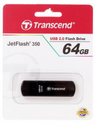 USB флеш накопитель Transcend 64GB JetFlash 350 черный