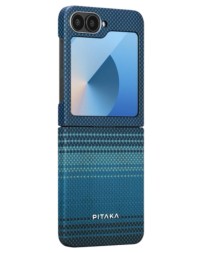 Накладка для Samsung Galaxy Z Flip 6 Pitaka Premium Woven Case (Moonrise)