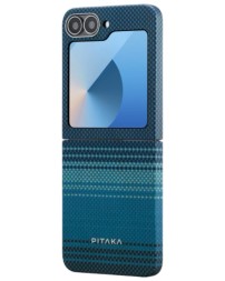 Накладка для Samsung Galaxy Z Flip 6 Pitaka Premium Woven Case (Moonrise)