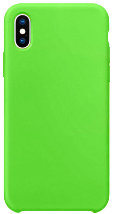  Чехол-накладка i-Phone X/XS Silicone icase №60 травяная