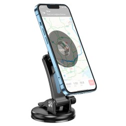 Держатель в автомобиль на торпеду Hoco CA113 магнитный черный