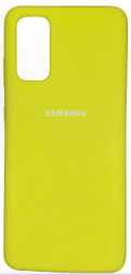 Накладка для Samsung Galaxy S20 Silicone cover желтая