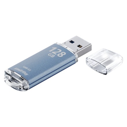  3.0 USB флеш накопитель Smartbuy 128GB V-Cut Blue (SB128GBVC-B3)
