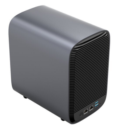  Настольный NAS (сетевое хранилище) для 5 SATA3.0 6Gbps Celeron N4120/4GB DDR4/Ethernet х 2 серый