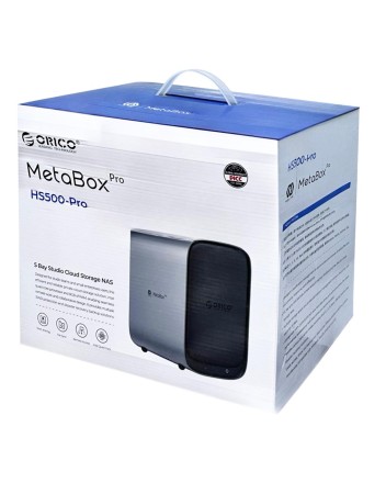  Настольный NAS (сетевое хранилище) для 5 SATA3.0 6Gbps Celeron N4120/4GB DDR4/Ethernet х 2 серый