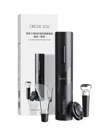  Винный набор Circle Joy 4 in 1 Set in a Gift Box CJ-TZ07 чёрный