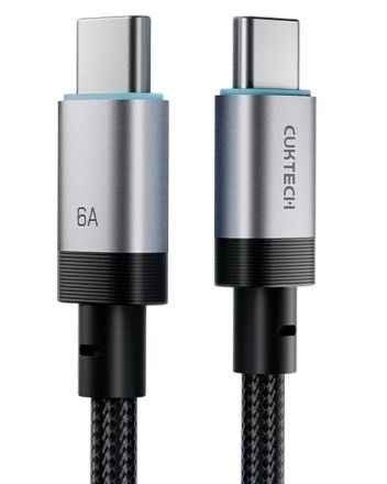  Usb Кабель-зарядка Type-C на Type-C Cuktech CTC615S 6A 240W 15см черный